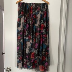 Floral Chiffon Scarf Wrap